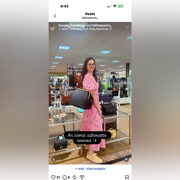 Coach Black 27 Frame Bag with Gold Hardware - Picture 3 of 5